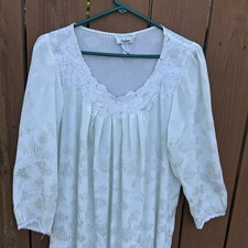 VTG Oscar De La Renta Nightgown Green Granny core Small