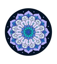 Large Meditation Mat Round Yoga Mat Pilates Yoga Mat 3.5mm