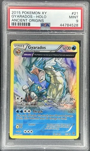 2015 Pokémon XY Gyarados Ancient Origins Holo Rare #21/98 (PSA 9)