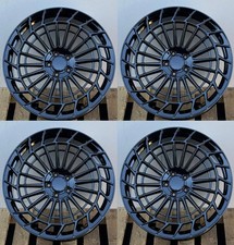 Set 4 20 Black Staggered Wheels 20x8.5 3020x9.5 35 5x120 Cb72.56