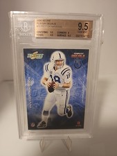 2008 Score Player Decals #19 Peyton Manning BGS 9.5 Gem Mint Rare Low Pop