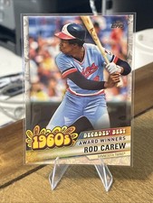 2020 Topps Update Rod Carew 1960s Decades Best Minnesota Twins DB-11