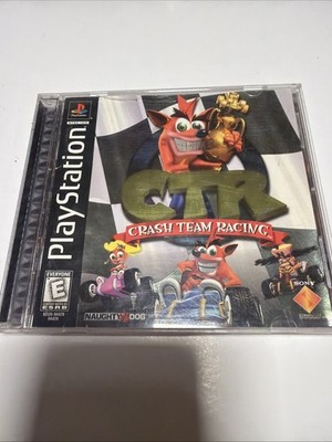 CTR: Crash Team Racing (PlayStation 1 1999) BLACK CIB WORKING-TESTED USED SCRATC