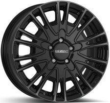 4x Alufelgen DEZENT KE black Black 7x17 ET63 LK5 118 17 Zoll Felgen Alu