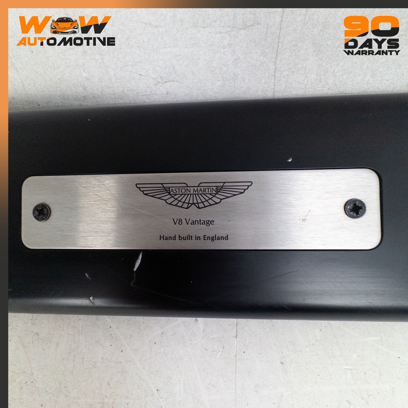 06-16 ASTON MARTIN V8 S VANTAGE LEFT DOOR SILL SCUFF INTERIOR TRIM PLATE OEM