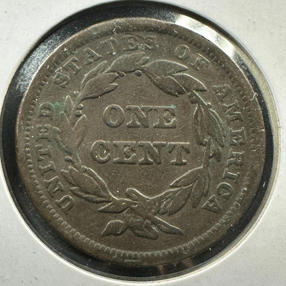 1842 1C Braided Hair Cent (86611) - Image 2 of 2