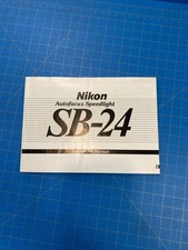 Original Factory OEM Nikon SB-24 Speedlight Film Camera Instructions Manual
