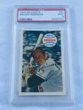 1970 KELLOGG’S BROOKS ROBINSON PSA 9 MINT LOOKS GEM ABSOLUTE STUNNER HOF 3D #21