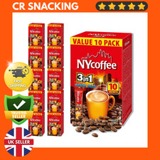NY COFFEE 3 in 1 Box (100 Sachets) - Bulk Instant Coffee | Mokate Single Serve