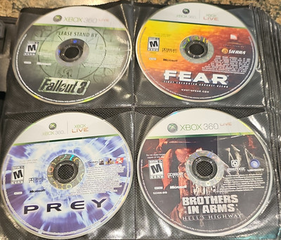 Xbox 360 Fallout 3 FEAR Prey Brothers in Arms Shooter M NTSC-U/C Dolby Digital