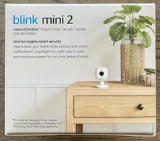 Blink Mini 2 Wired Indoor/Outdoor Smart Security Camera with 1080p HD White