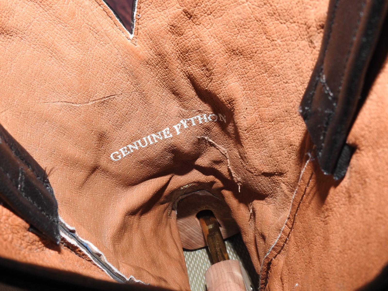 Dan Post Manning Python Snake Skin Leather Men’s … - image 12