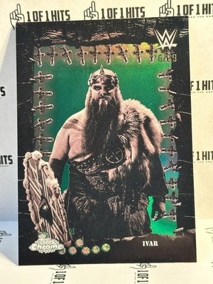IVAR FAMED PHANTOMS GREEN REFRACTOR #76/99 - 2025 TOPPS WWE CACTUS JACK Raiders