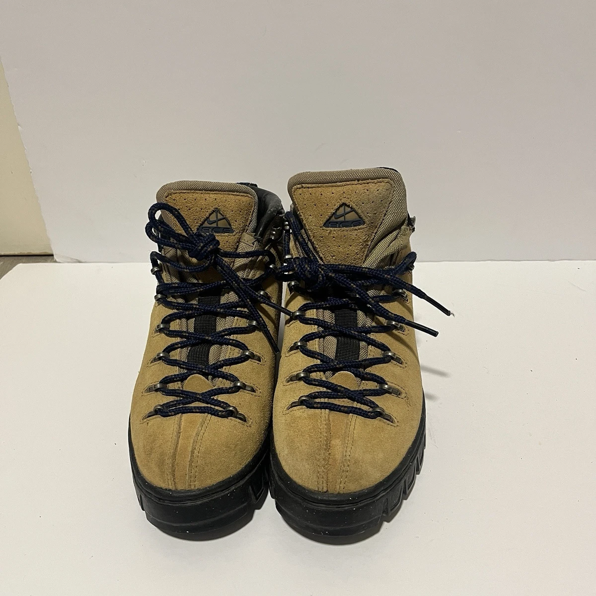 Vintage Tan Nike AIR ACG Hiking Trail Boots Men\'s Size 14 Pre-Owned Nike ACG Brown Boots for Men for Sale | Shop New & Used  main image 4