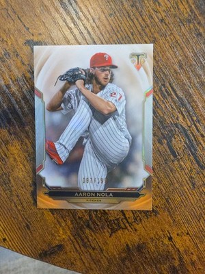 2019 Topps Triple Threads Amber 67/199 Aaron Nola #45