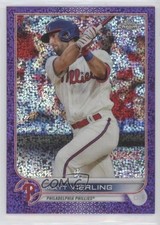 2022 Topps Chrome Purple Speckle Refractor 3/299 Matt Vierling #181 1ke6