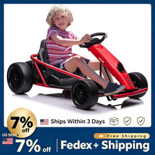 24V Go Kart 8MPH Drifting Ride on Toy for Teens, Electric Kart with 9Ah Battery