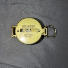 Vintage Brass Engineer Compass With Secure Closing Clasps