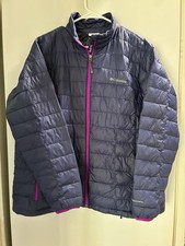 Womens Columbia Turbo Down Coat 590 Omni Heat Jacket Puffer 1x Womens Columbia Turbo Down Coat 590 Omni Heat Jacket Puffer 1x