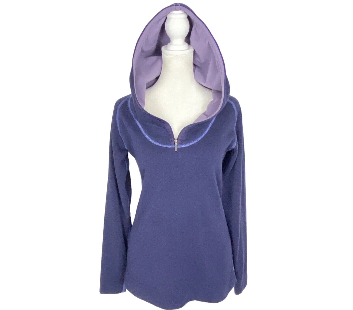 KUHL Sweatshirt Kashmira 1/4 Zip Pullover Hoodie Purple XS 77-15