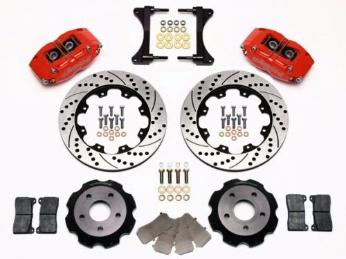 KIT DE FRENOS DELANTEROS Y TRASEROS WILWOOD, se adapta a SUBARU IMPREZA CUPÉ, WRX, rotores perforados de 12" Foto 4 de 4
