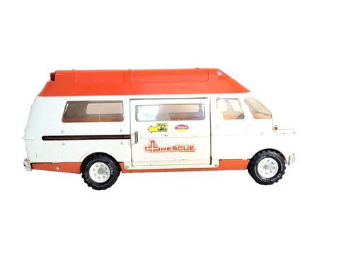 Tonka Pressed Steel Large Ambulance Rescue Van Pressed Steel - Picture 3 of 11