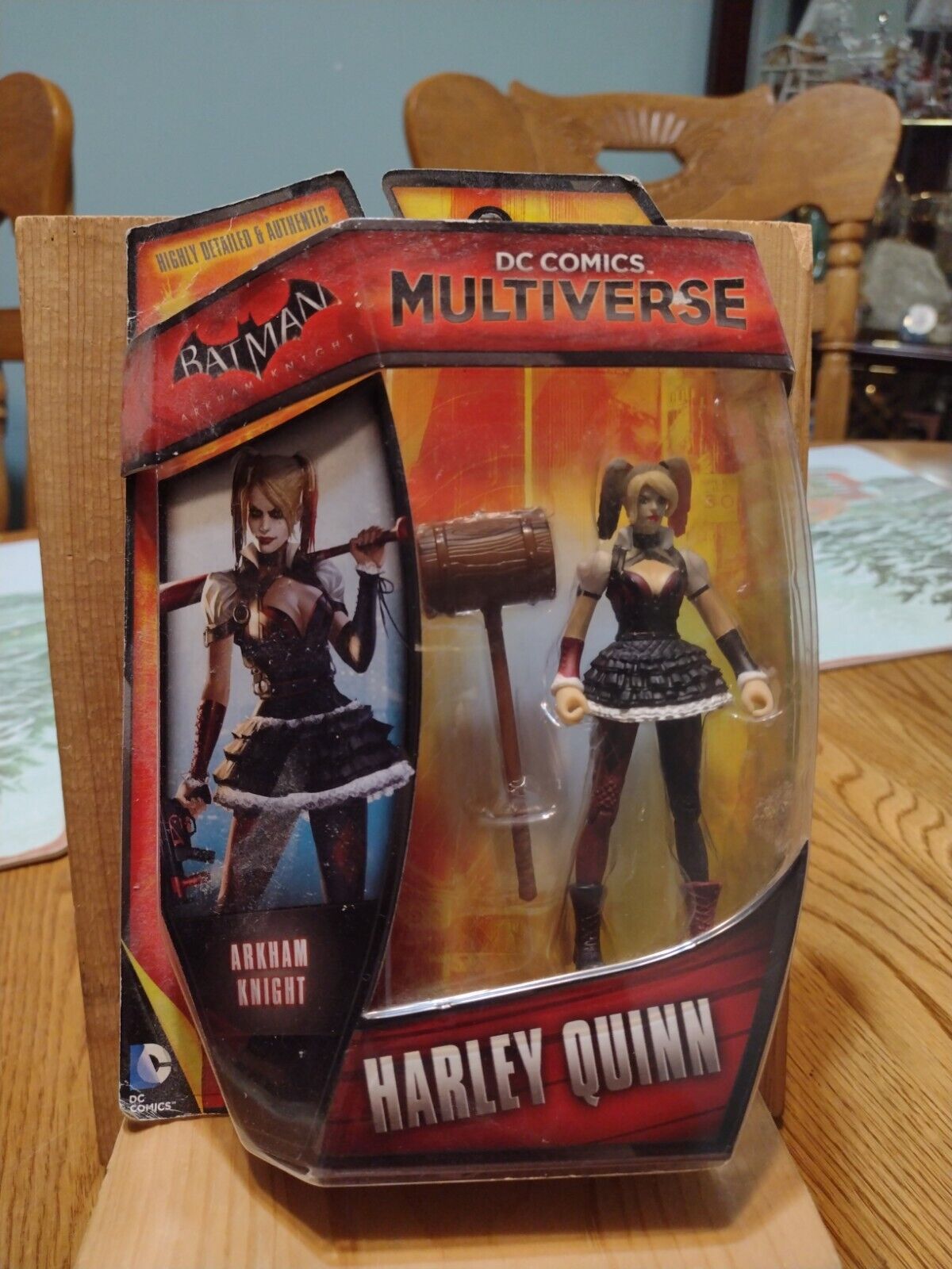 Boneca dc comics multiverse harley quinn - arlequina - 10 cm - mattel - ano  2014 - personagem do game batman arkham knight