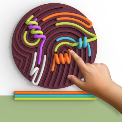 Silicone Sensory Activity Board Kids Adults 3+ Double-sided Calm Fidget Toy