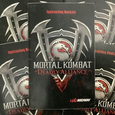 Mortal Kombat Deadly Alliance PS2 PlayStation 2 Instruction Manual Only