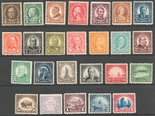 1922-1925 US FP P11 Regular Issue Set 25 OGMNH F/VF-XF 551-573, 555, 571 622-623