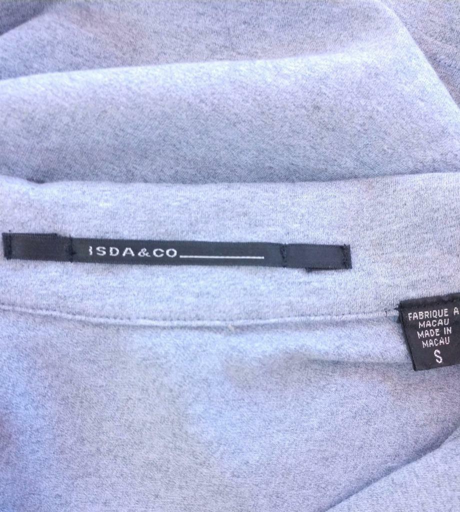 Women's ISDA & CO Stretch Cotton Knit SHIRT Size Small Heather Blue 3button eBay