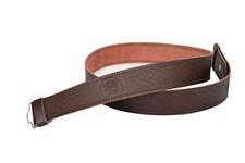 Leather Kilt Belt Adjustable size for Kilts Highland Brown Lion Rampant Embossed