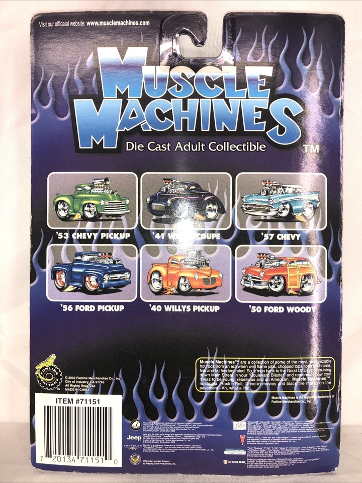 Muscle Machines ‘63 Plymouth Savoy FUNLINE 2002 1:64 Die Cast Car - Image 4 of 4