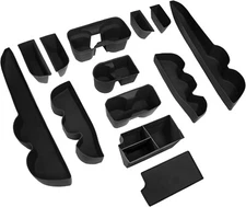 Silicone Liner Kits Storage Box Organizer Tray Insert Fits 16-23 Tacoma Crew Cab