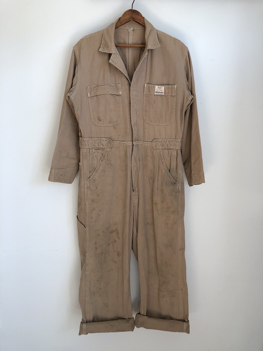 ジャケット・アウター 50's Aldens Vintage Coveralls VTG 50s 60s Sears Nation-Alls Heavy Stained One Piece