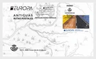 spain 2020 espagne Europa 2020 - Ancient Postal Routes map road post 1EN1V FDC
