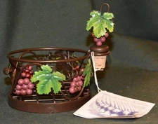 Home Essentials GOURMET WINE SET (2 PC) Wine Coaster & Stopper - MIB