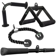 Cable Machine Attachment Set LAT Pulldown Attachments Weight Machine Accessor...