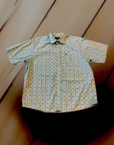 Ariat Button Down Floral Geometric Classic Fit Kurzarm Hemd Herren XL