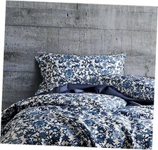 Luxury Duvet Cover Vintage Portuguese Tiles Multicolored King Pottery Navy