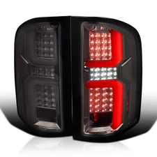 Smoke Fits 2007-2013 Chevy Silverado 1500 2500 3500Hd Led Tail Lights Lamps
