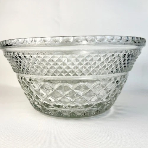 Vintage Anchor Hocking Wexford Bowl 9.5" 1960s-Heavy Duty-EUC