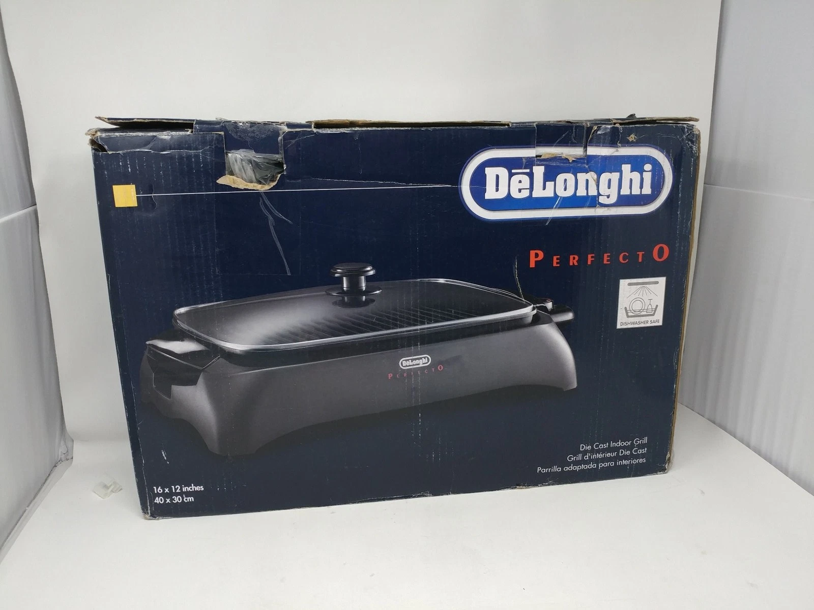 De'Longhi Perfecto Indoor Electric Grill 16 x 12 Inch Die Cast Countertop Black
Opens in a new windo