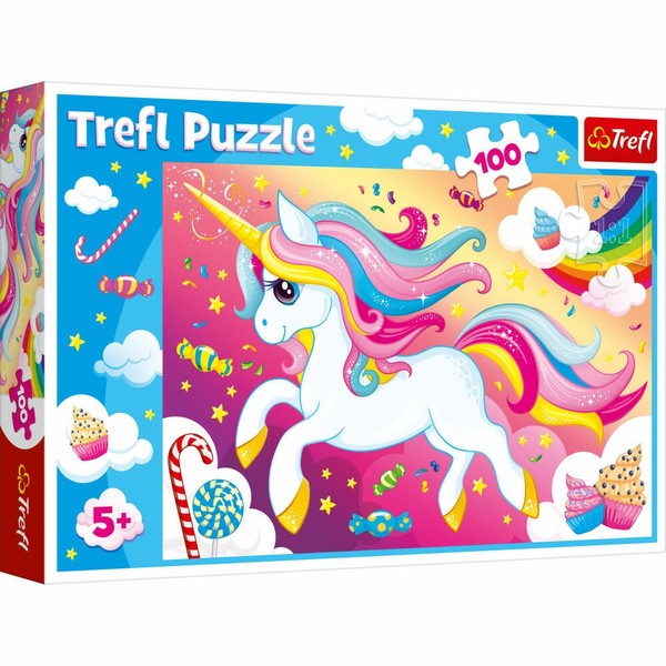 Trefl Puzzle Einhorn, Kinderpuzzle, Kinder, 100 Teile, 48 X 34 Cm, 16386-image