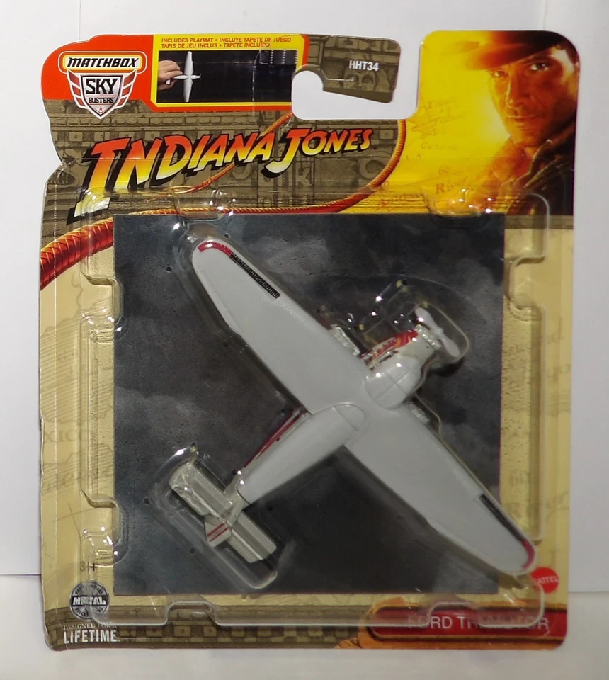 Matchbox Sky Busters #24/32  ~ FORD TRI-MOTOR ~  Indiana Jones Diecast 2024 NEW - Image 3 of 4