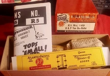 A&P Tea Company Wood Refer Metal Atlantic Pacific Kit 149 Sprung Trucks Flexible