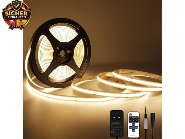 Cob Led Streifen 2700K Warmweiß, 5M Dimmbares 24V Flexibles Cob Led Streifen-image