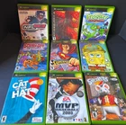 Xbox Game Bundle Lot of 9 Games - Untested - SpongeBob, Scooby Doo, Etc