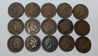Indian Pennies 15 Different Date VG and VF