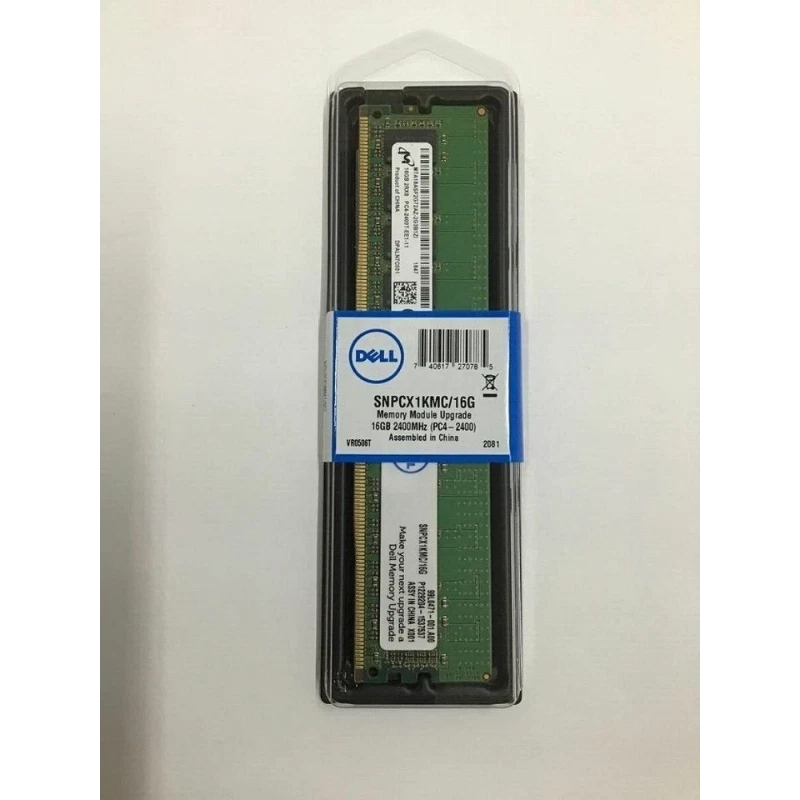 SNPCX1KMC/16G DELL Unbuffered UDIMM ECC Memory A9755388 2RX8 16GB DDR4 PC4-2400T - Image 2 of 4